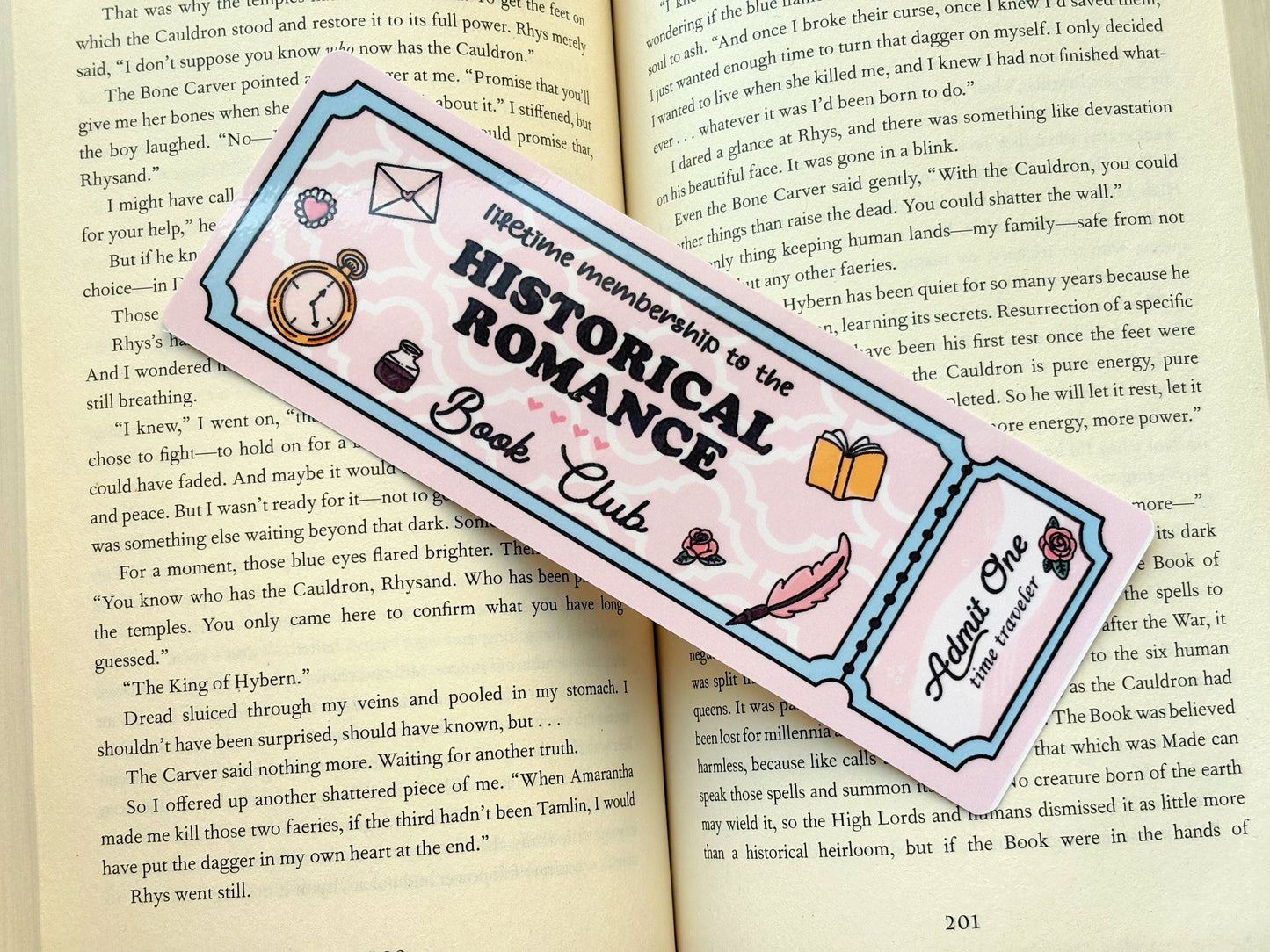 Bookish Genre Ticket Bookmarks