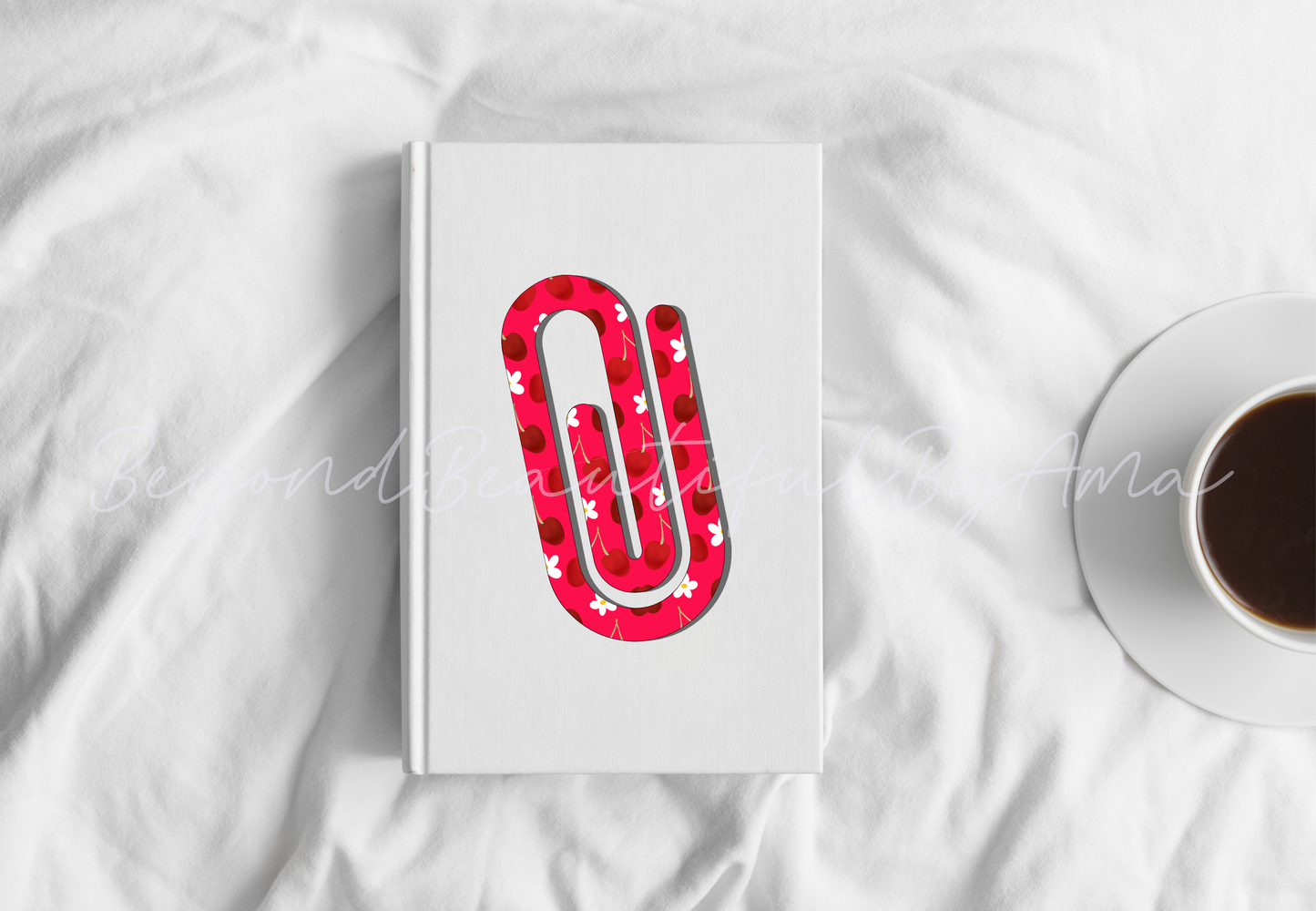 Cherries & Flowers Jumbo Paperclip | Bookmark