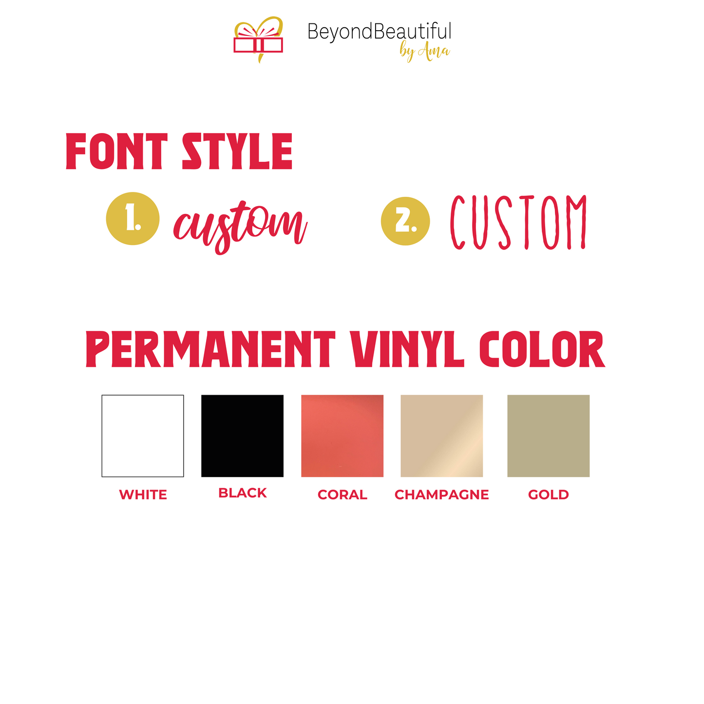 Name Glass Tumbler Gift Set