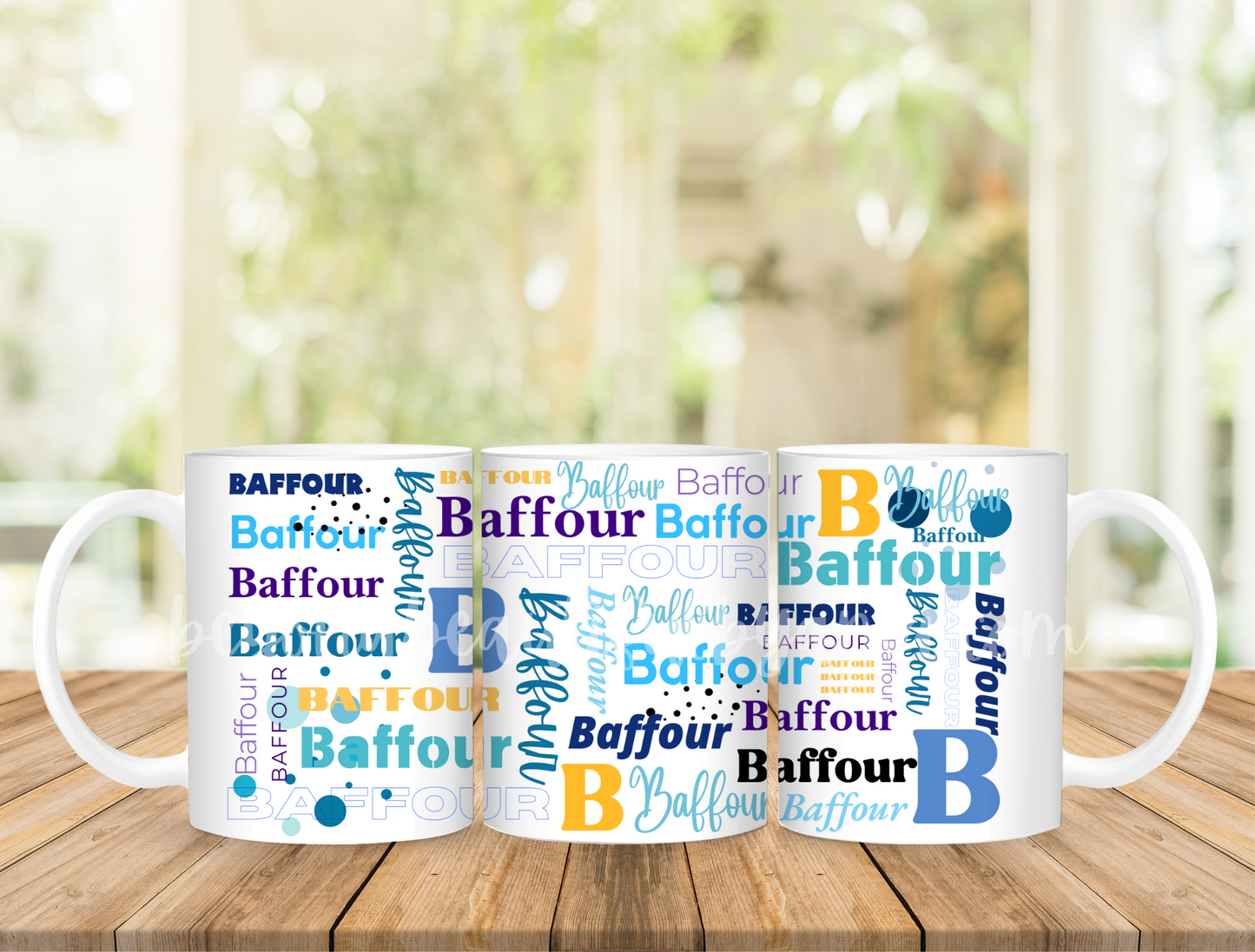 Custom Repeating Name Ceramic Mug