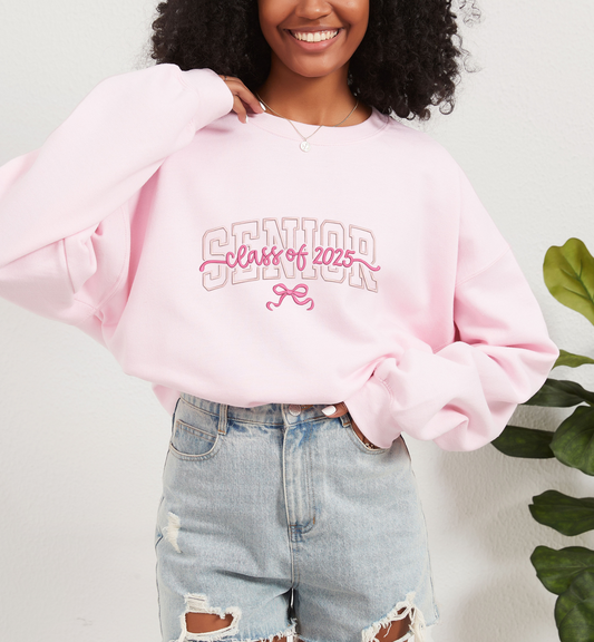 Class of 2025 Senior Crewneck | Embroidered Senior Sweatshirt