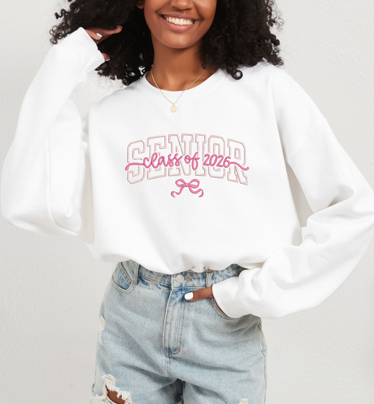 Class of 2026 Senior Crewneck | Embroidered Senior Sweatshirt