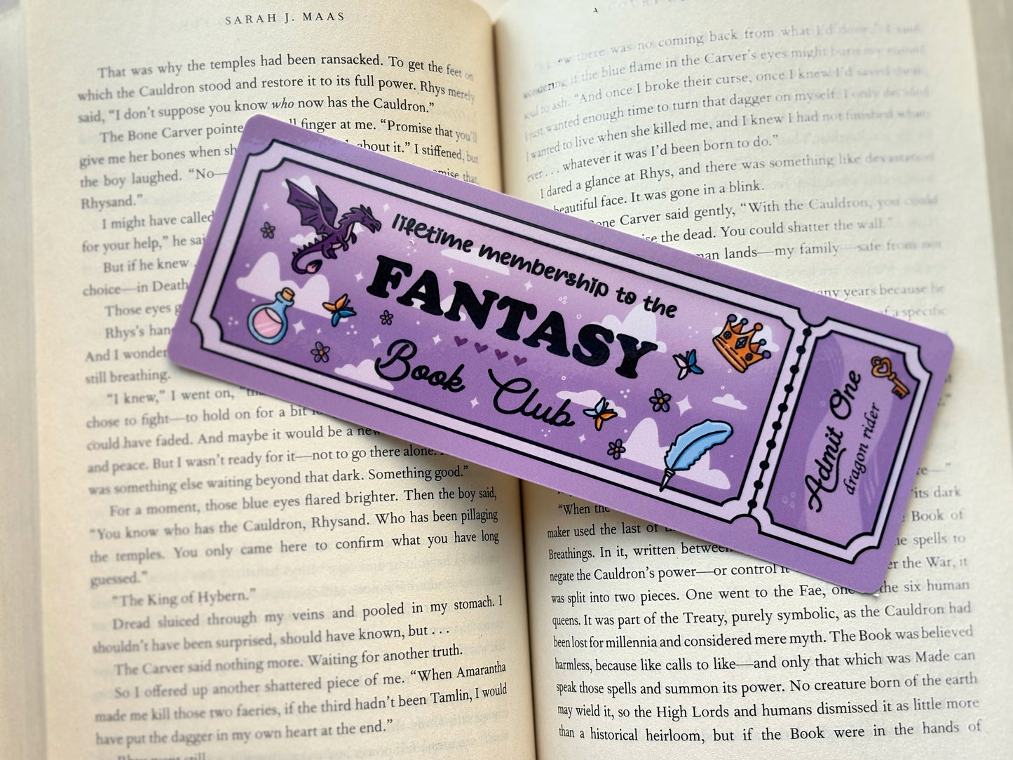 Book Genre Ticket Bookmarks