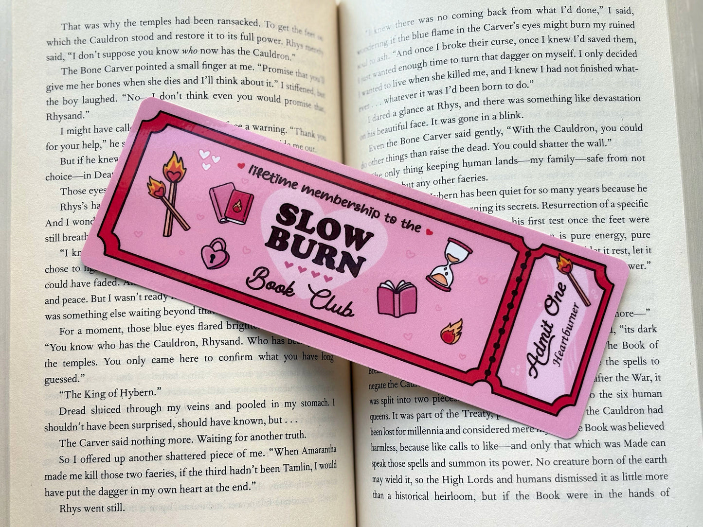 Book Genre Ticket Bookmarks