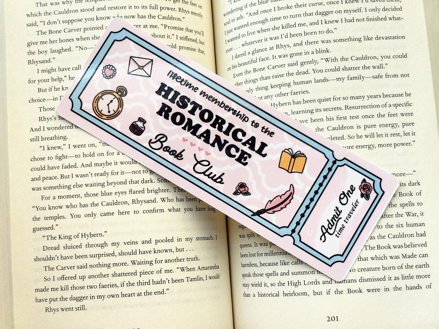 Book Genre Ticket Bookmarks