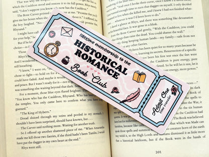 Book Genre Ticket Bookmarks