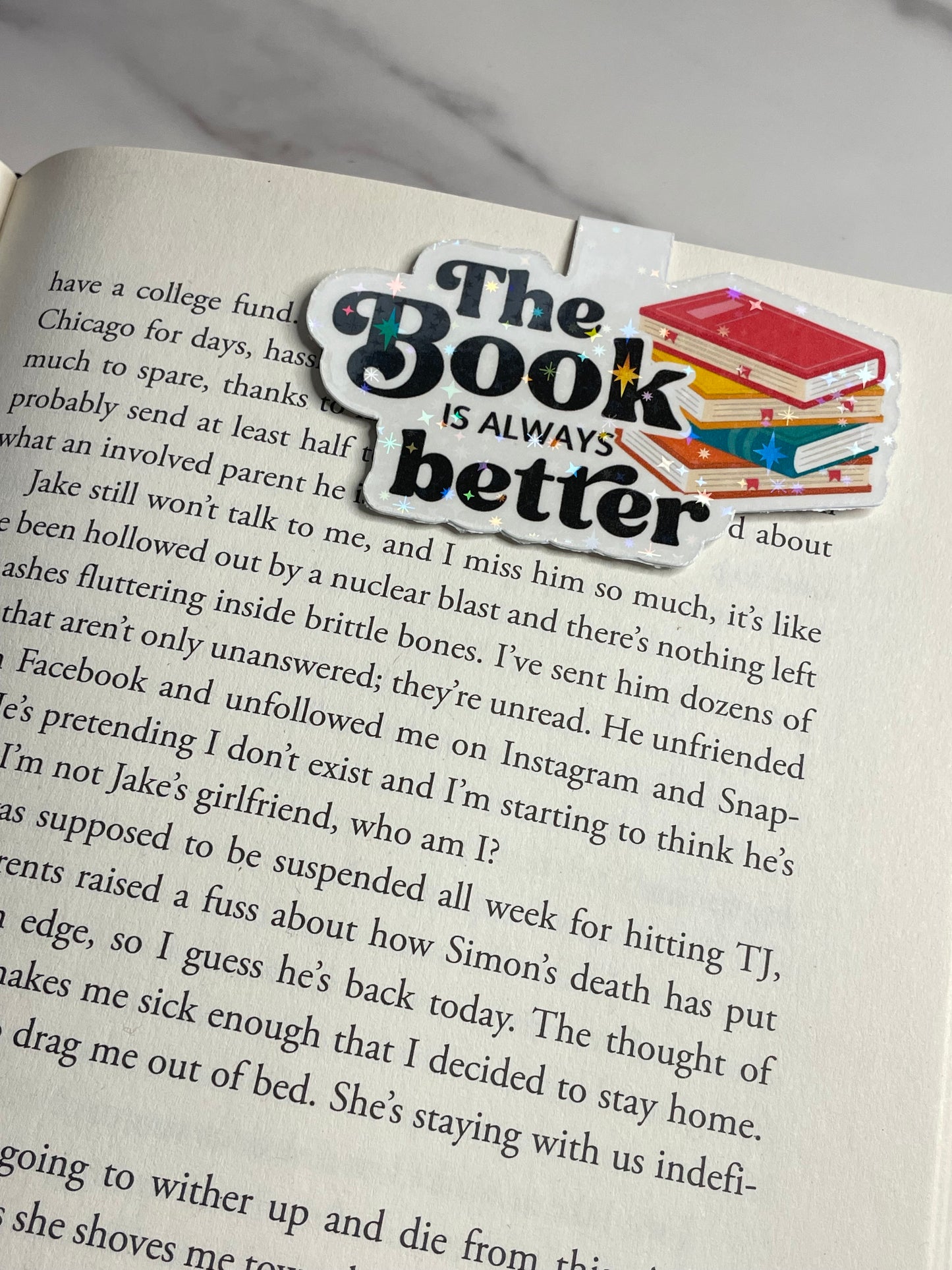 The Book Is Always Better Magnetic Bookmark | Bookish Gift | Book Accessory | Book Lover | Booktok | Reader Gift