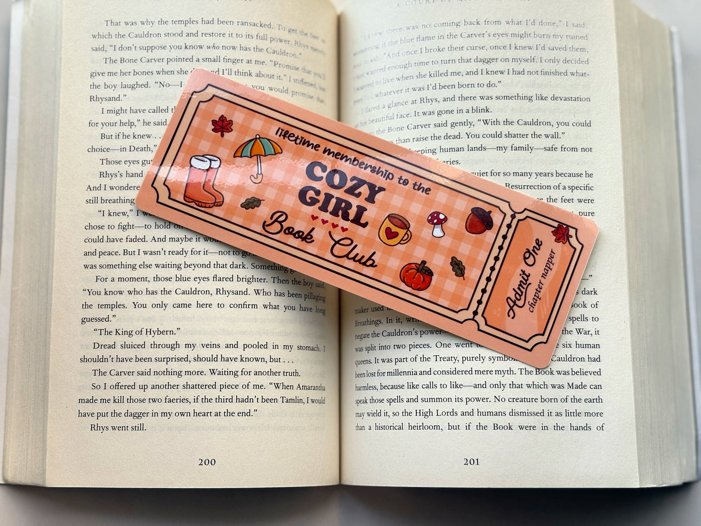 Book Genre Ticket Bookmarks
