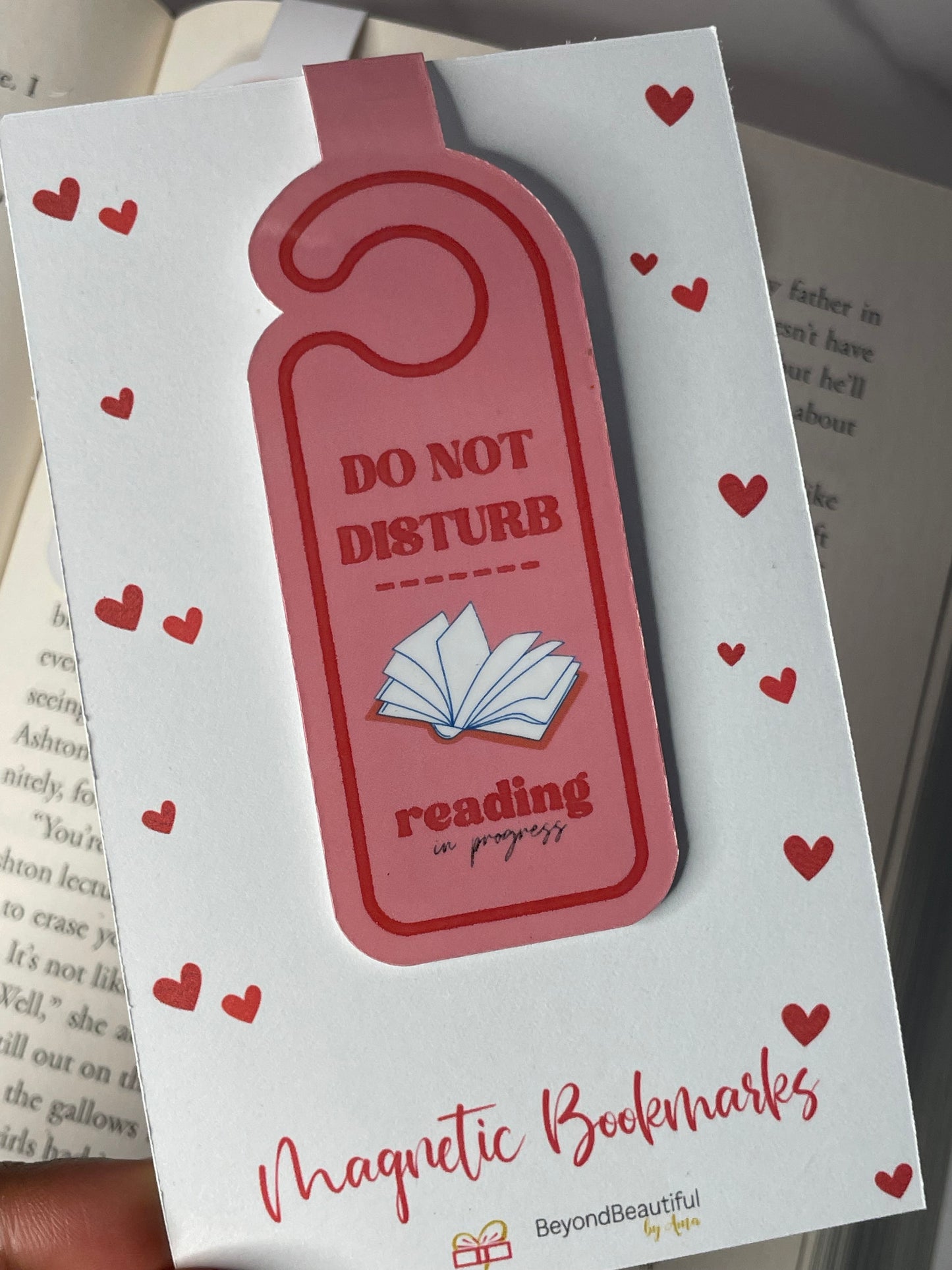 Do Not Disturb Magnetic Bookmark | Book Lover | Cute DND Series Bookmark | Reading Challenge | Bookish Gift