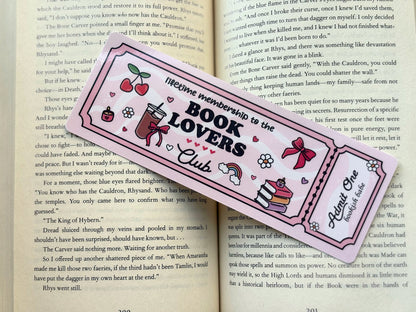 Book Genre Ticket Bookmarks