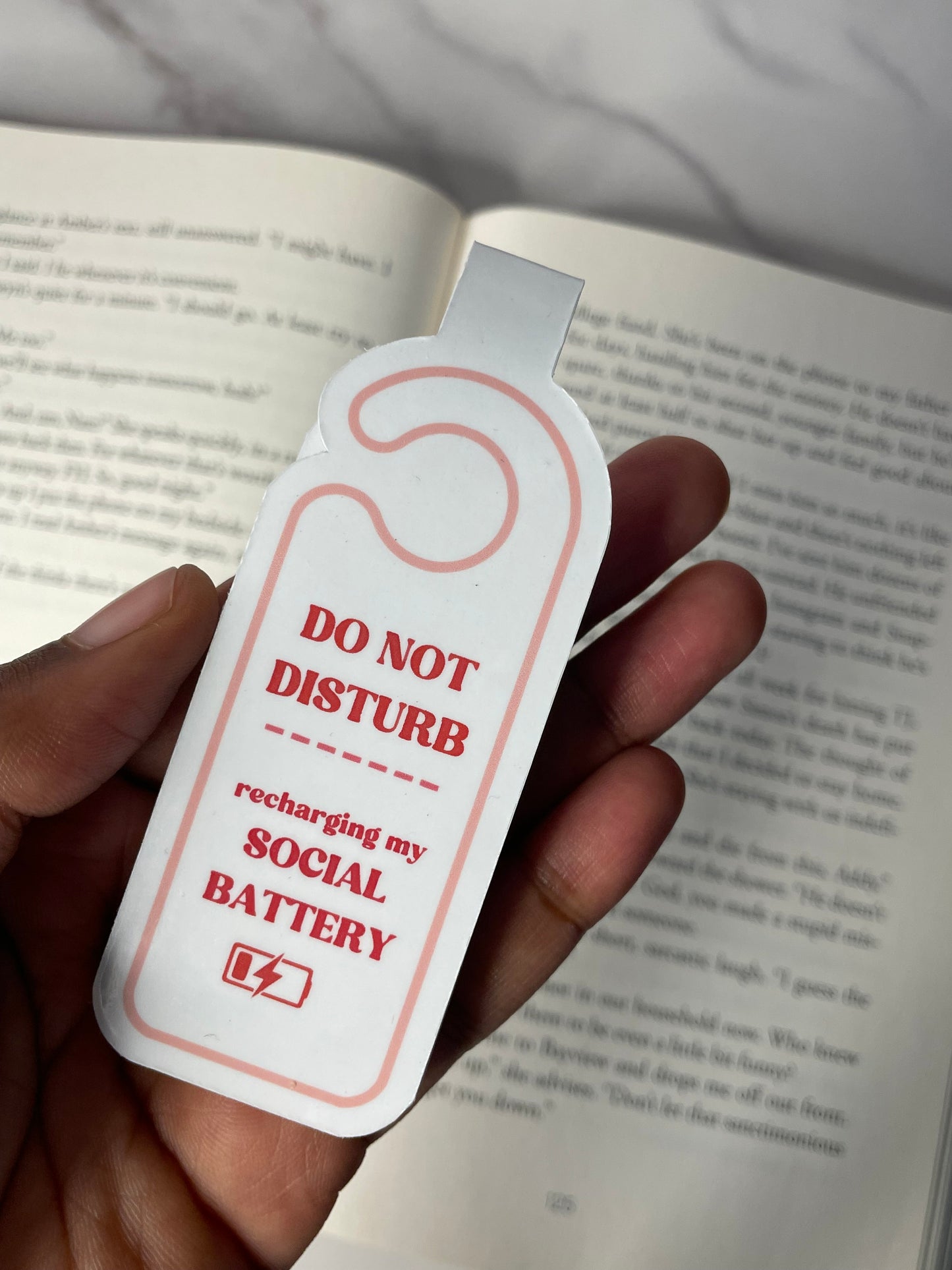 Do Not Disturb Magnetic Bookmark | Book Lover | Cute DND Series Bookmark | Reading Challenge | Bookish Gift