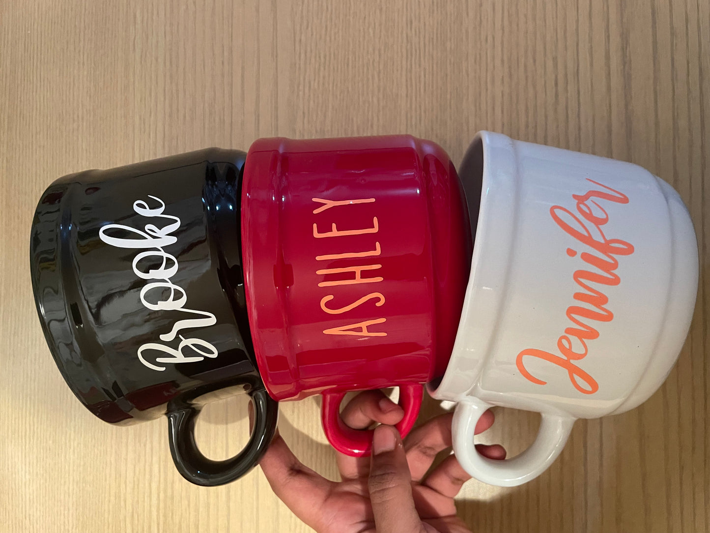 Personalized Large Coffee Mug| Soup Mug with handle | Ice Cream Mug Bowl | Cereal Mug Bowl| Popcorn Mug