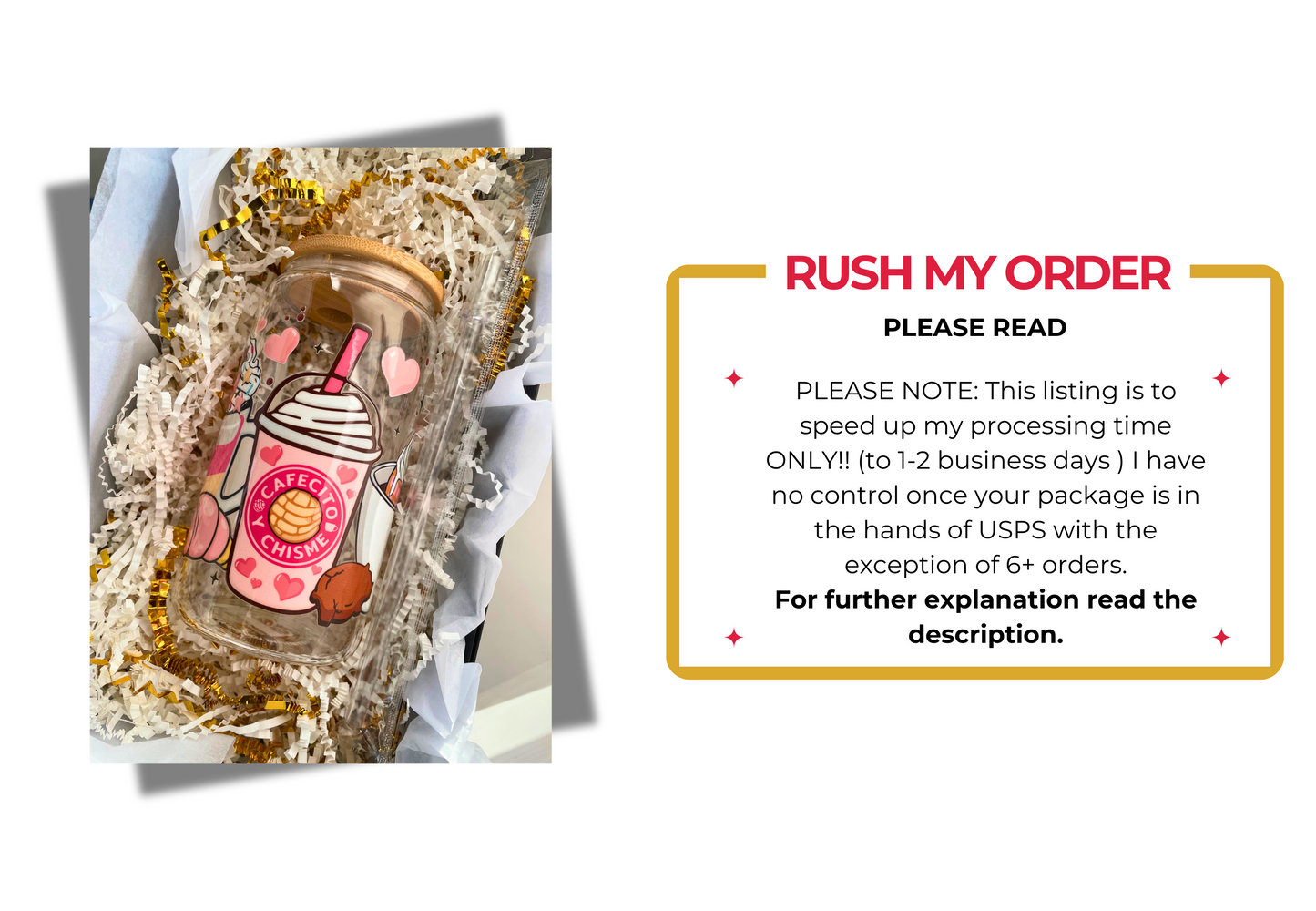 RUSH MY ORDER - PLEASE READ DESCRIPTION