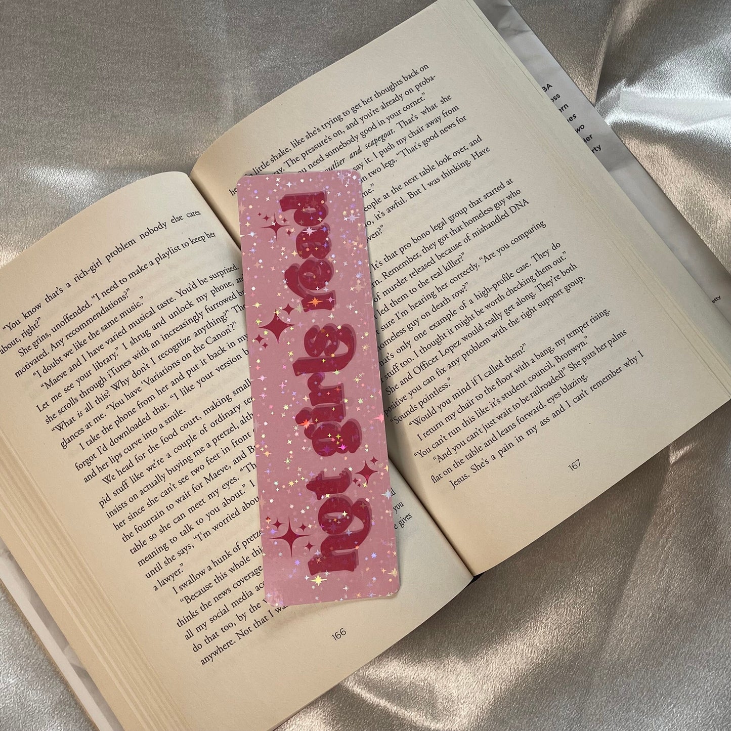 Hot Girl Read Bookmark | Book Lover Bookmark | Cute Holographic Bookmark | Reading Challenge | Bookish Gift