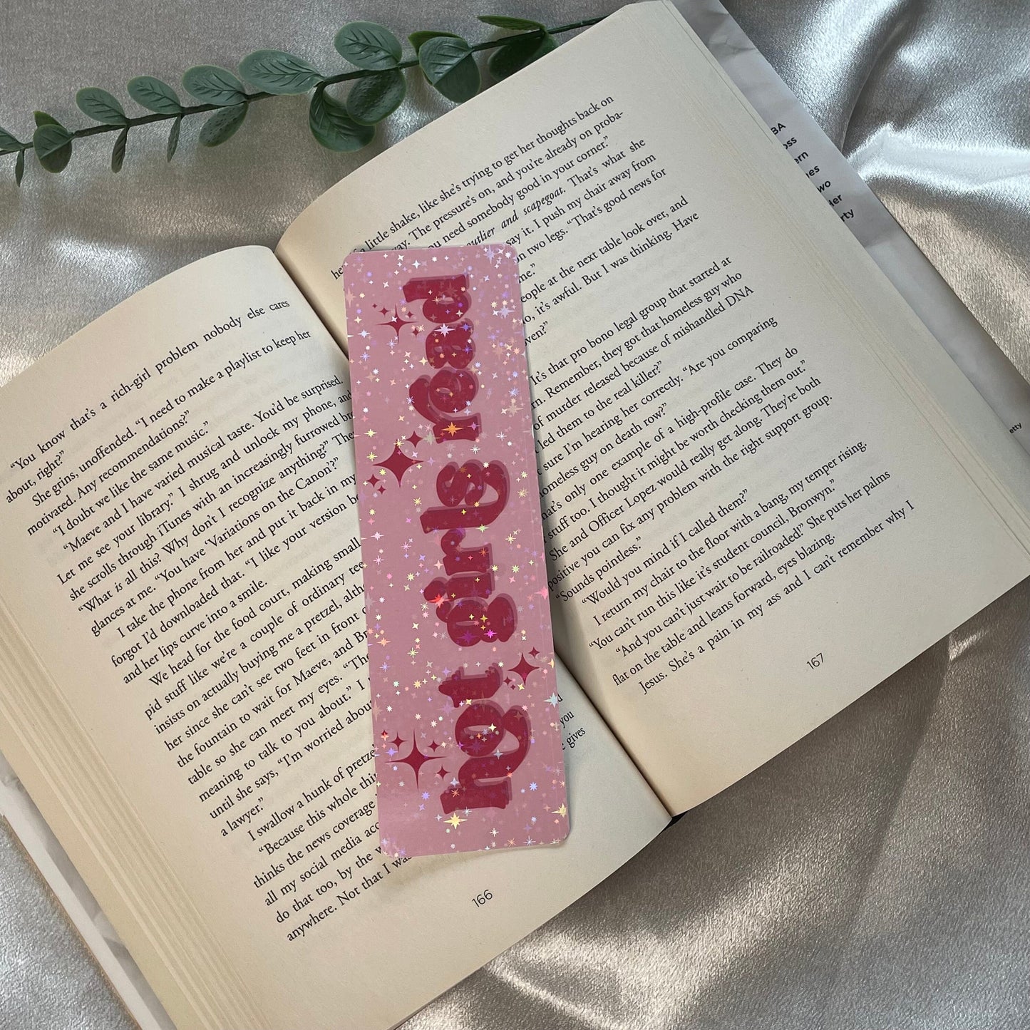 Hot Girl Read Bookmark | Book Lover Bookmark | Cute Holographic Bookmark | Reading Challenge | Bookish Gift