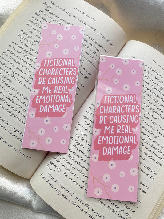 Emotional Damage Bookmark | Book Lover | Cute Bookmark | Page Marker | Bookish Gift | Book Worm
